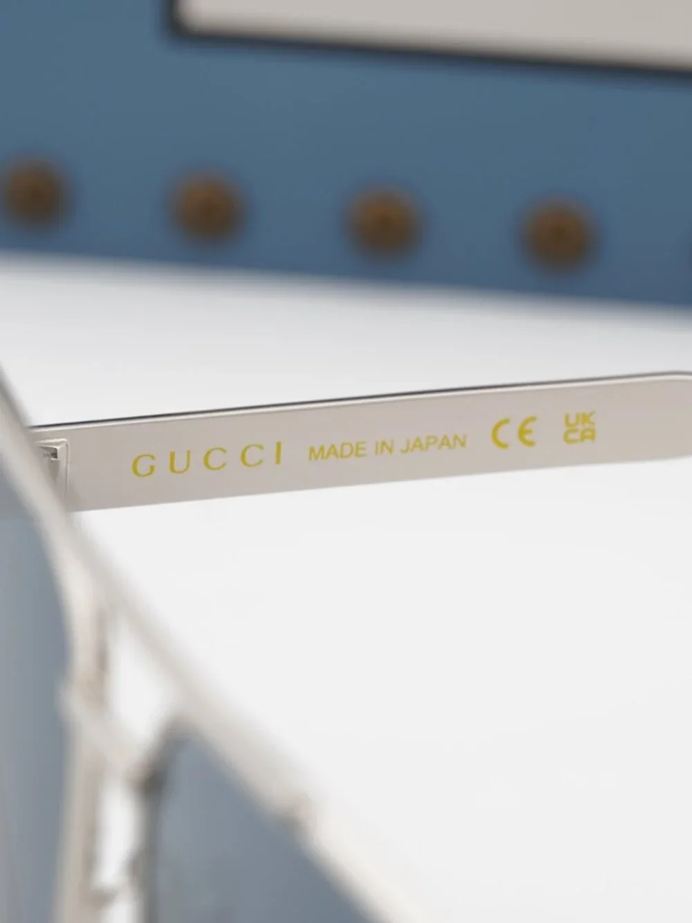 Gucci GG1513S 003 Aviator Sunglasses - Silver\Smoke with Silver Mirror